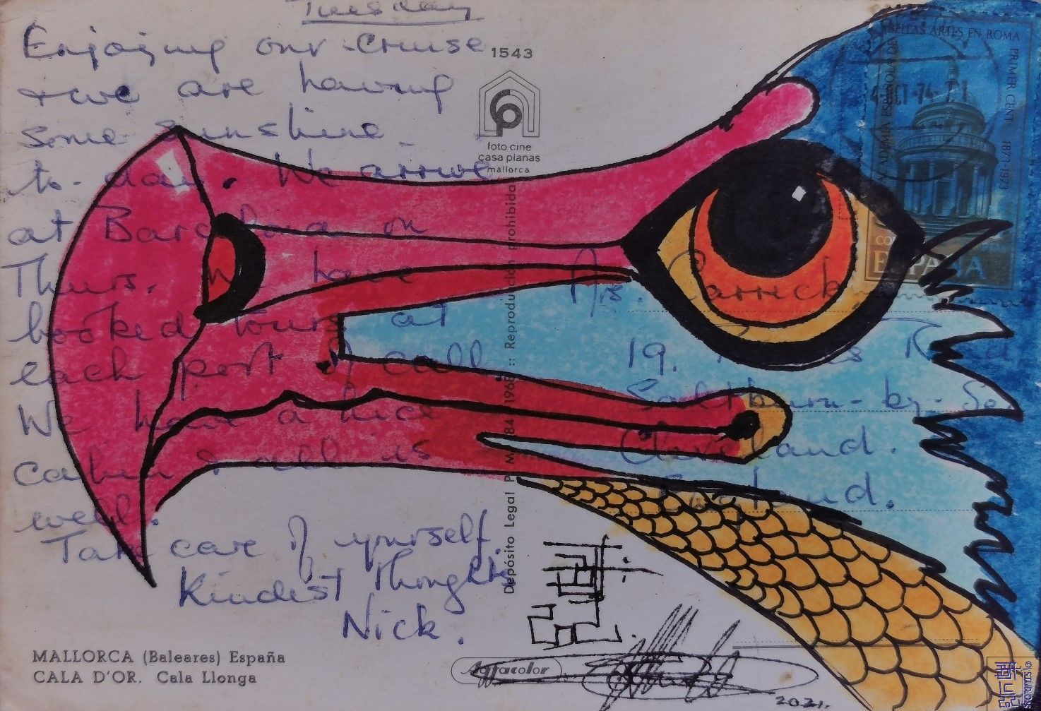 Dodo on a Postcard